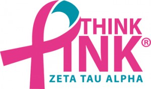 I was in Zeta Tau Alpha, an organization down at Virginia Tech that fund raised year round for Breast Cancer Awareness and Education.