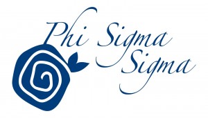 Phi Sigma Sigma - Logo (blue on white)