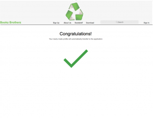 congrats on signup