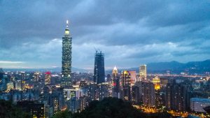 Night view of Taipei 101