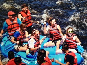 I love trying new things! Doing the same thing over and over again bores me and I like to add variety into my life. This past summer I have gone white-water rafting (pictured above) and horse back riding for the first time.