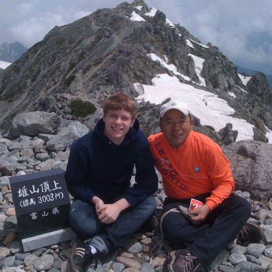 I climbed Mount Tateyama with my host dad -- one of my favorite moments of my trip!