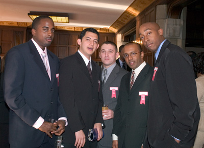 Chad Butler, Muhammad Shihab, Eugene Blazhko, Saji Chacko, and Damien Butts at the Fox IT awards