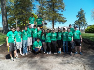 A group picture of BHSA members after Comcast Cares Day  2013
