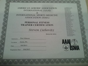 Personal Fitness Trainer Certification