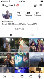 Photo of my Instagram page
